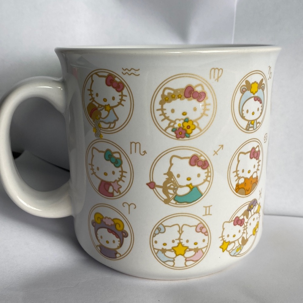 NWT Hello Kitty Zodiac Mug Pearlescent 20 oz.